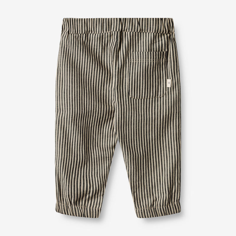 Wheat Main Trousers Andy | Baby Trousers 0030 black coal stripe