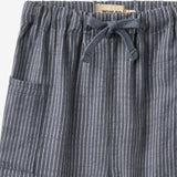 Wheat Main Trousers Arne Trousers 1312 greyblue slub stripe