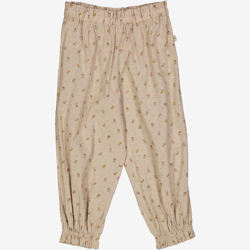 Trousers Polly - fossil flowers dot