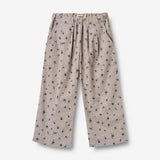 Wheat Main Trousers Thinka Trousers 9553 dusty purple flower hearts
