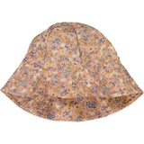 Wheat Main UV Sun Hat Swimwear 9054 flowers and seashells