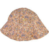 Wheat Main UV Sun Hat Swimwear 9054 flowers and seashells