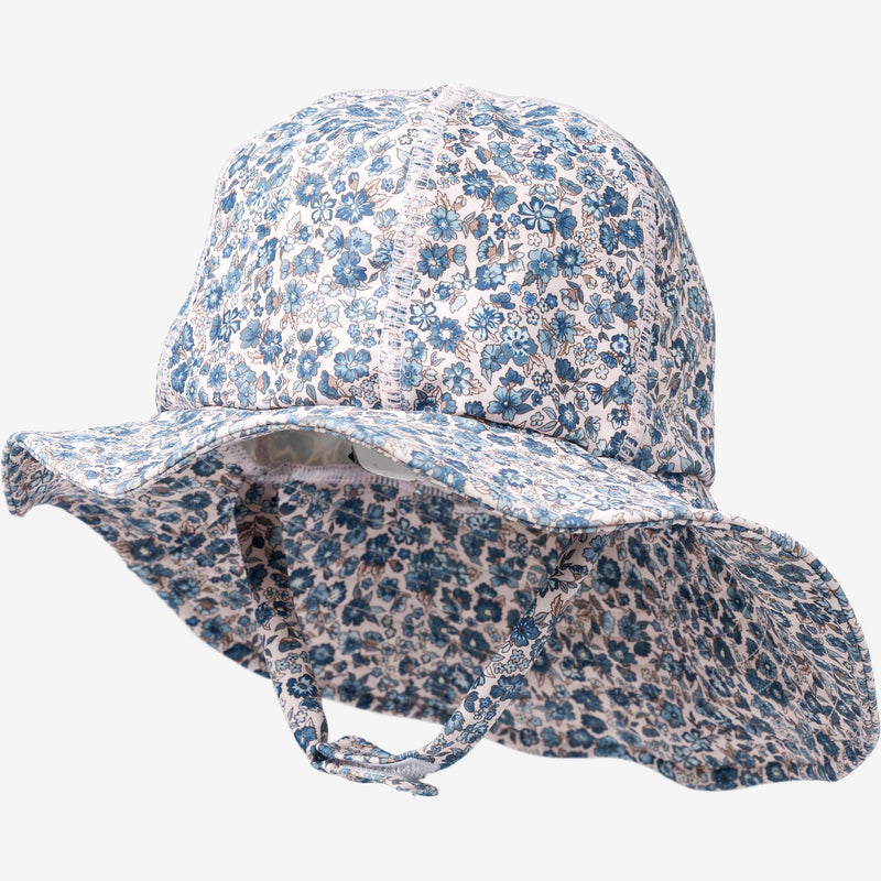 Wheat Main UV Sun Hat Swimwear 1301 blue flower meadow