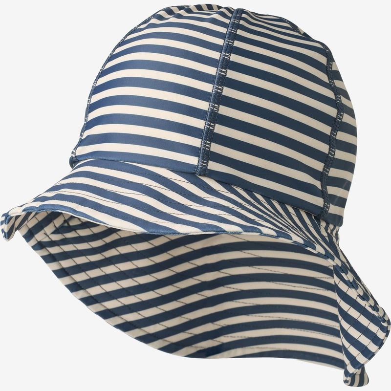 Wheat Main UV Sun Hat Bora Accessory 1048 blue stripe