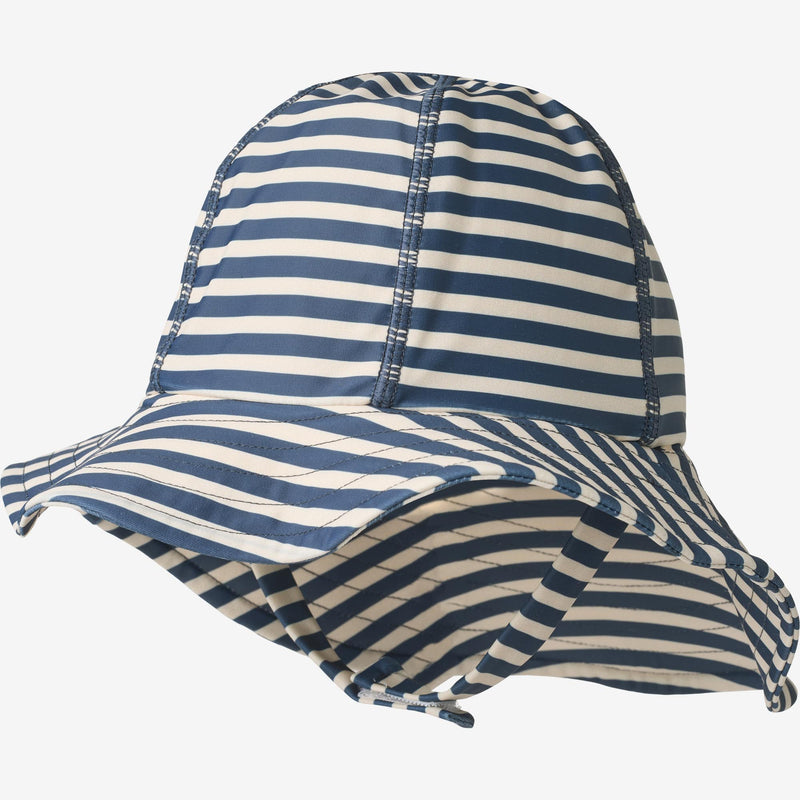 Wheat Main UV Sun Hat Bora Accessory 1048 blue stripe