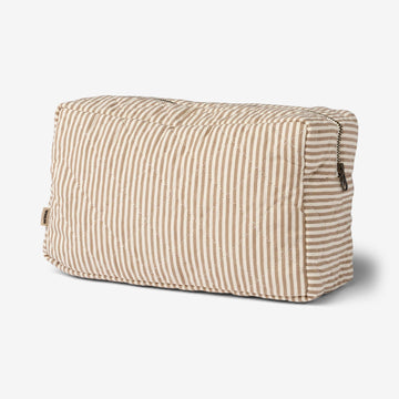 Wheat Main Wash Bag Small Ziggy Home 9524 cappucino stripe