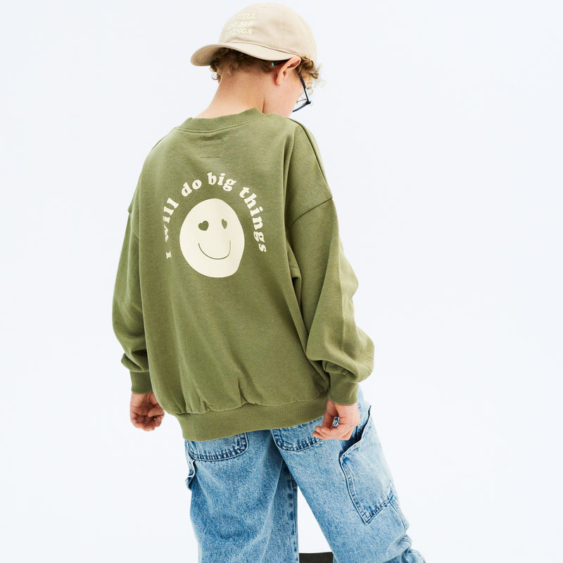 Wheat Collab Wheat x Pernille Teisbæk | Crewneck Momu Sweatshirts 4140 green