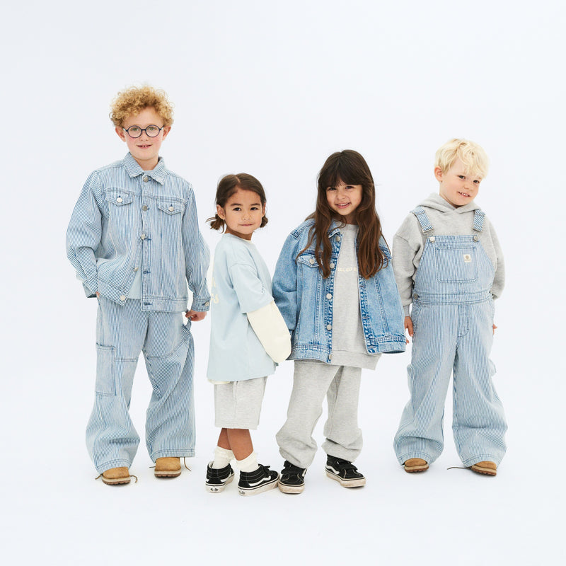 Wheat Collab Wheat x Pernille Teisbæk | Denim jacket Vive Jackets 9452 ink stripe