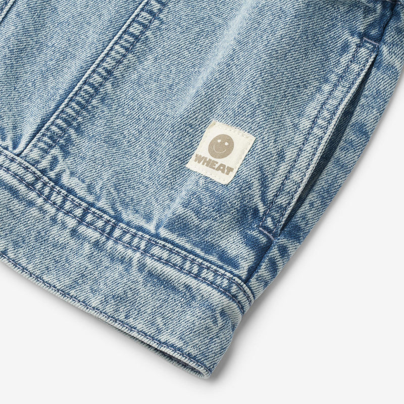 Wheat Collab Wheat x Pernille Teisbæk | Denim jacket Vive Jackets 1043 blue