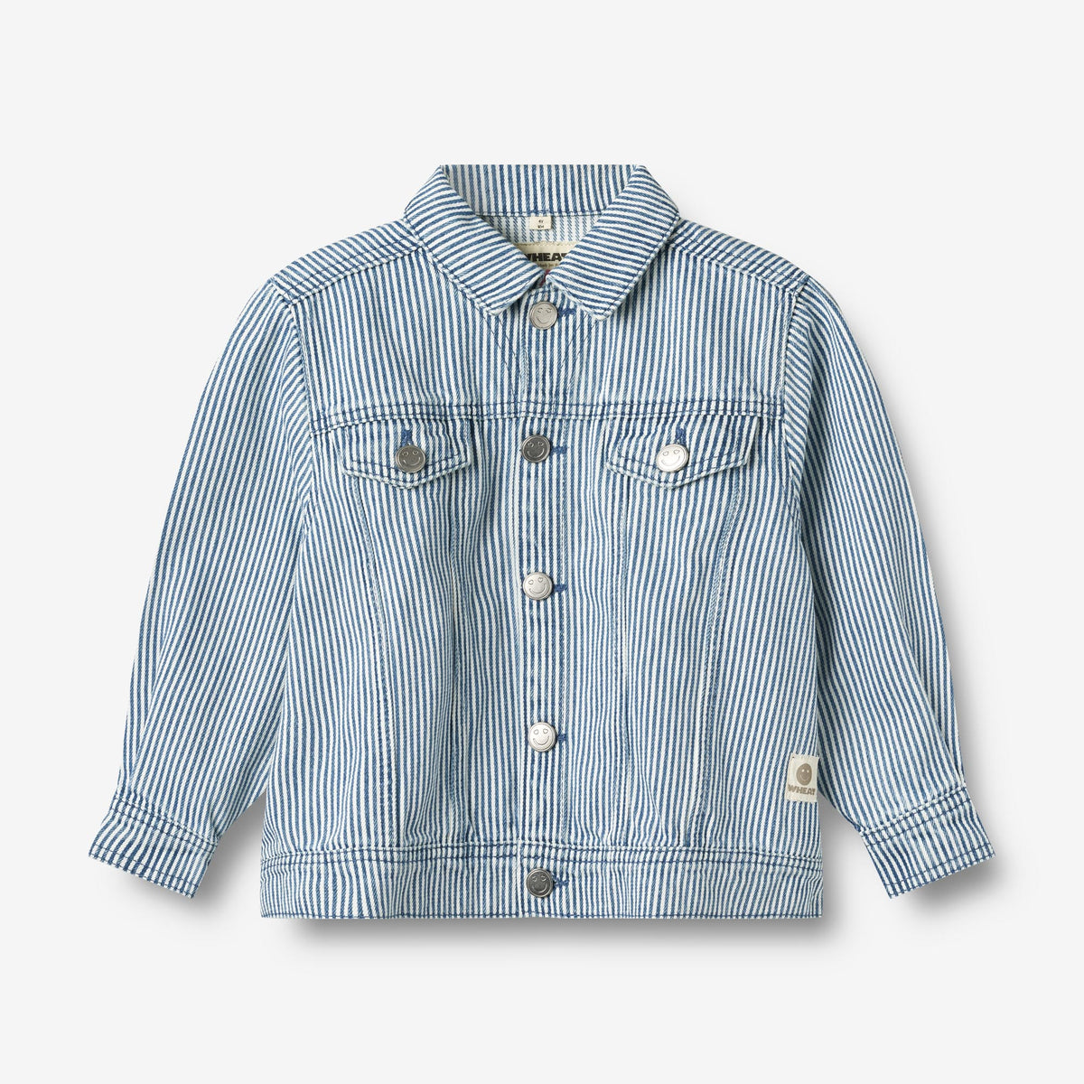 Wheat x Pernille Teisbæk Denim jacket Vive ink stripe –