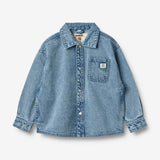 Wheat Collab Wheat x Pernille Teisbæk | Shirt L/S Pappo Shirts and Blouses 1043 blue