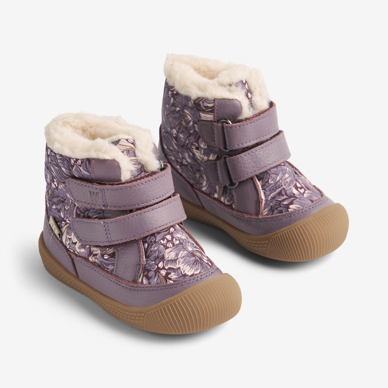 Winterboot Daxi Tex purple tulips Wheat.eu