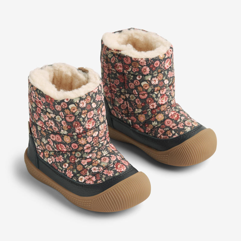 Wheat Footwear Winterboot Delaney Tex Prewalkers 1186 raven wild flowers