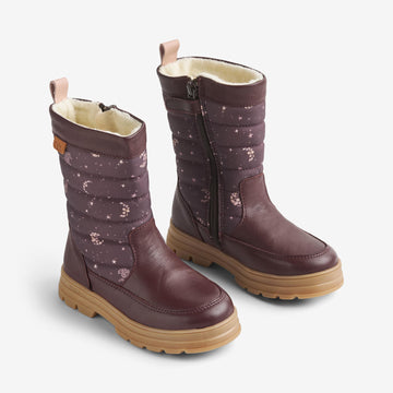 Wheat Footwear Winterboot Koa Tex Winter Footwear 9675 plum truffle stars