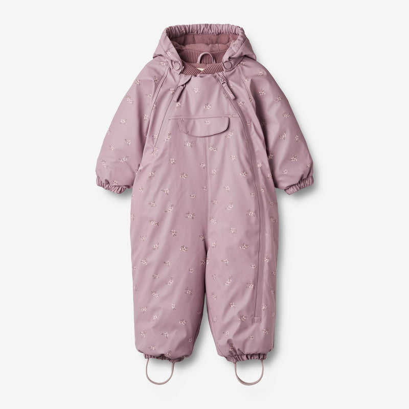 Wheat Outerwear Wintersuit Evig | Baby Snowsuit 1353 soft lilac flowers