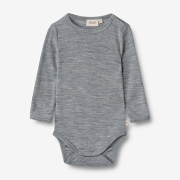 Wheat SMU Wool Body L/S Lucca Body 0224 melange grey