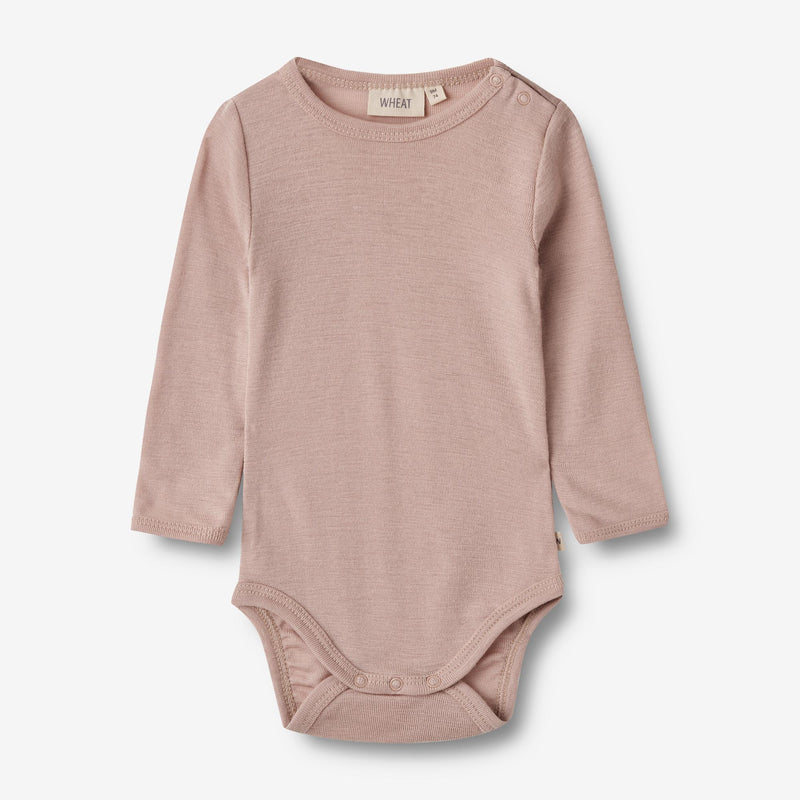 Wheat Wool Wool Body L/S Lucca Underwear/Bodies 1135 dry rose