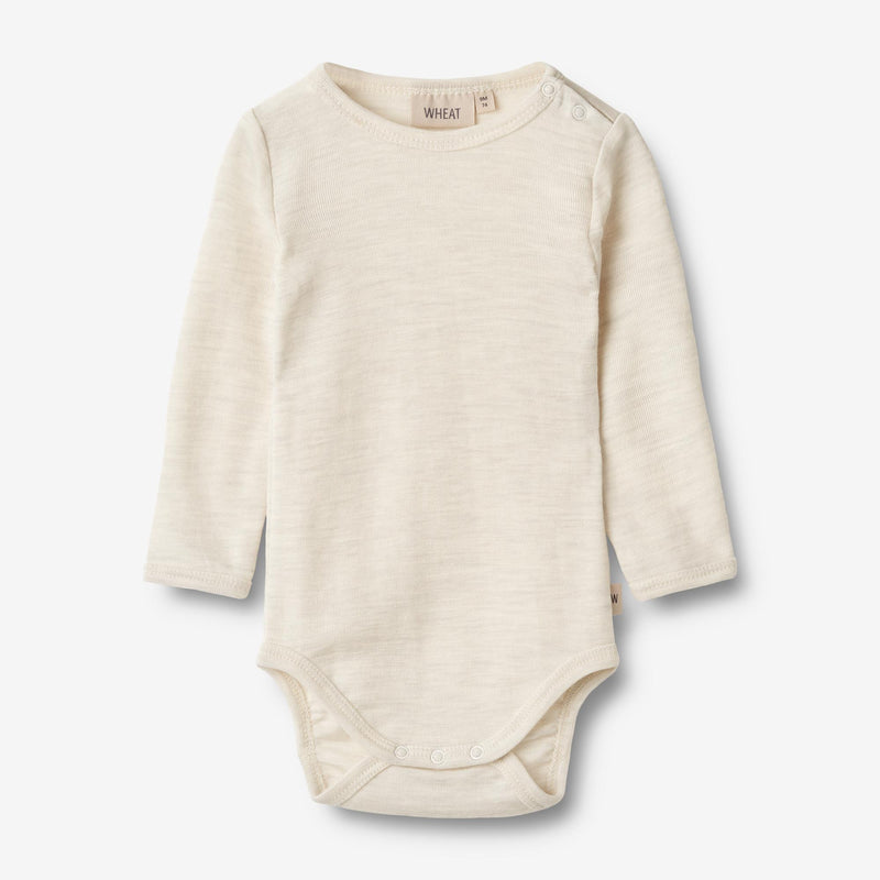 Wheat Wool Wool Body L/S Lucca Underwear/Bodies 1141 eggshell melange