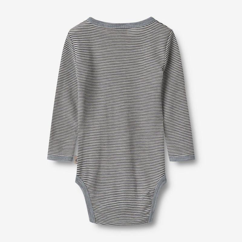 Wheat Wool Wool Body L/S Lucca Underwear/Bodies 1433 navy stripe