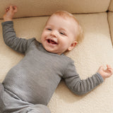 Wheat Wool Wool Body L/S Lucca Underwear/Bodies 1433 navy stripe
