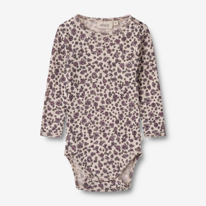 Wheat Wool Wool Body L/S Lucca Underwear/Bodies 1114 autumn flowers