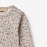 Wheat Wool Wool Body L/S Lucca Underwear/Bodies 1481 blue flowers