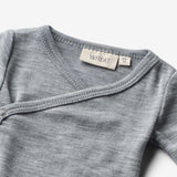 Wheat SMU Wool Body L/S Willow Underwear/Bodies 0224 melange grey