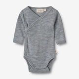 Wheat SMU Wool Body L/S Willow Underwear/Bodies 0224 melange grey