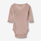 Wheat Wool Wool Body L/S Willow Underwear/Bodies 1135 dry rose
