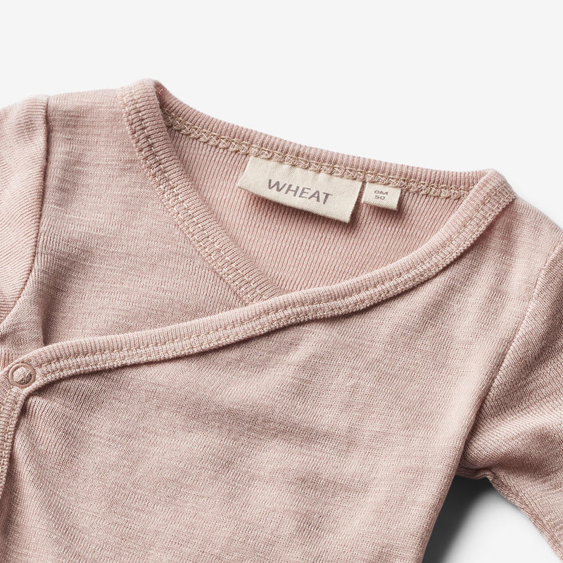 Wheat Wool Wool Body L/S Willow Underwear/Bodies 1135 dry rose
