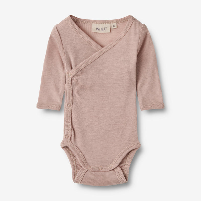 Wheat Wool Wool Body L/S Willow Underwear/Bodies 1135 dry rose