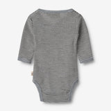 Wheat Wool Wool Body L/S Willow Underwear/Bodies 1433 navy stripe