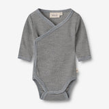 Wheat SMU Wool Body L/S Willow Underwear/Bodies 1433 navy stripe