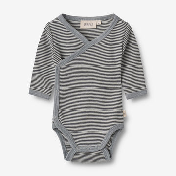 Wheat SMU Wool Body L/S Willow Underwear/Bodies 1433 navy stripe
