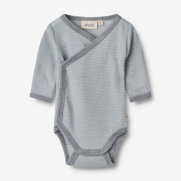 Wheat SMU Wool Body L/S Willow Underwear/Bodies 1522 cloudy sky stripe
