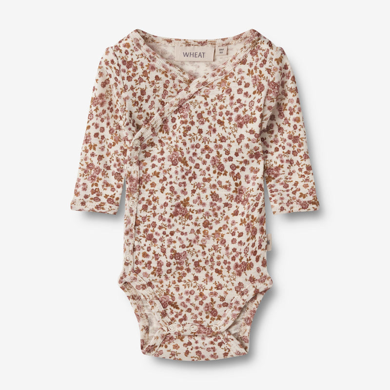 Wheat Wool Wool Body L/S Willow Underwear/Bodies 2475 rose flowers