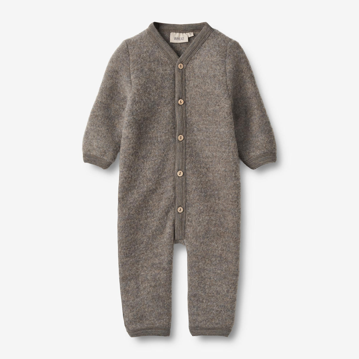Wool Fleece Suit Levi brown melange –
