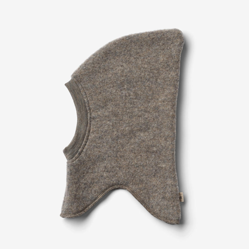 Wheat Wool Wool Fleece Balaclava Eli Acc 3015 brown melange