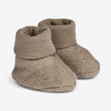 Wheat Wool Wool Fleece Booties | Baby Acc 0099 grey stone
