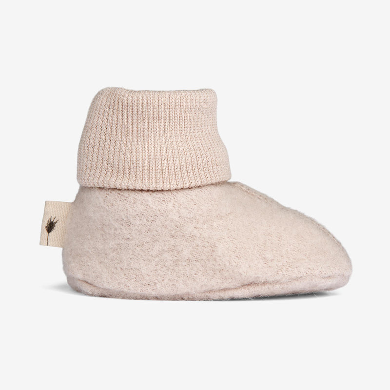 Wheat Wool Wool Fleece Booties | Baby Acc 1356 pale lilac