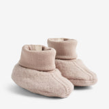 Wheat Wool Wool Fleece Booties Lei Accessory 1135 dry rose