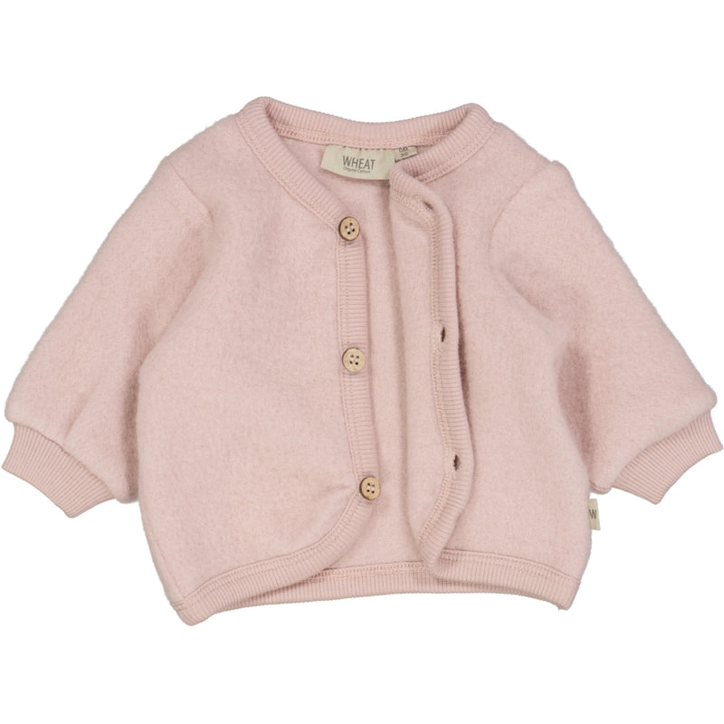 Wheat Wool Wool Fleece Cardigan Sweatshirts 2487 rose powder
