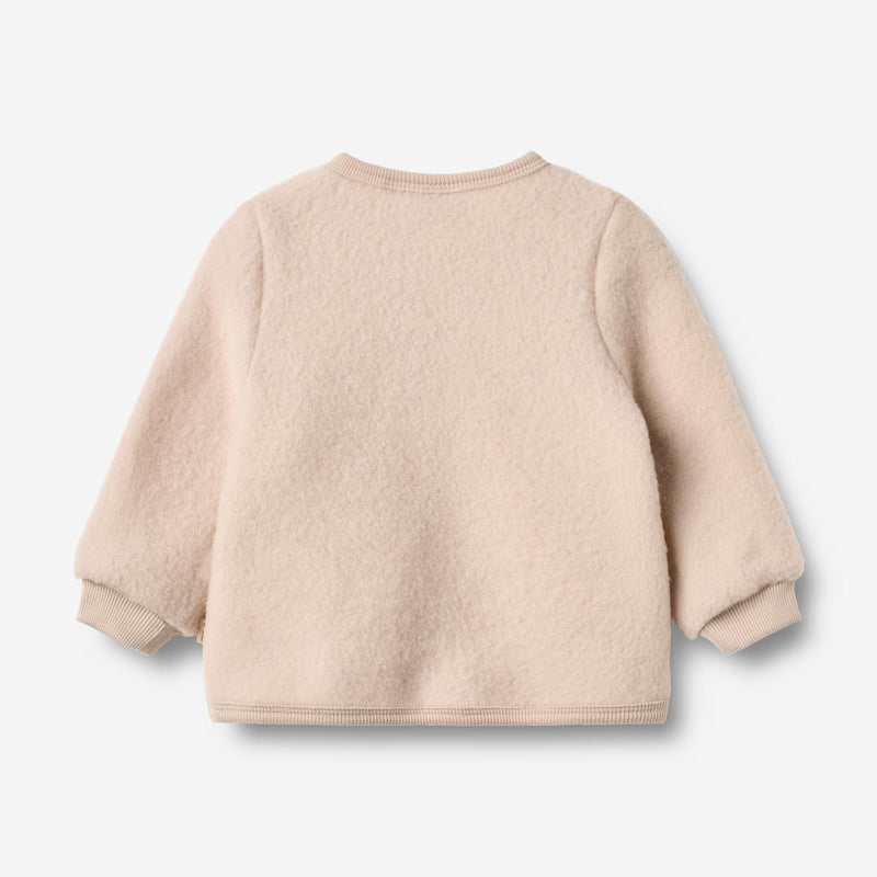 Wheat Wool Wool Fleece Cardigan Kari Sweatshirt 1356 pale lilac