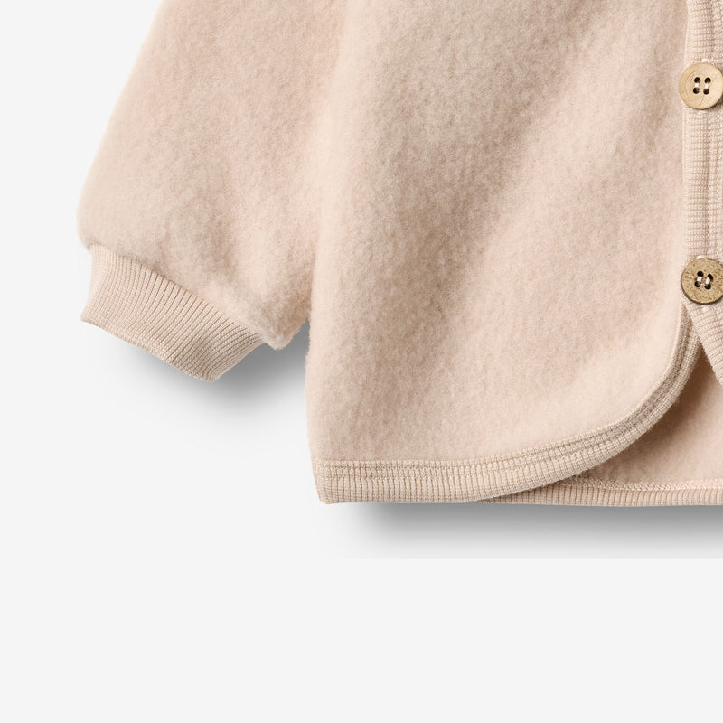 Wheat Wool Wool Fleece Cardigan Kari Sweatshirt 1356 pale lilac