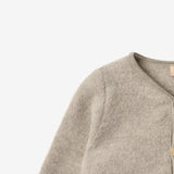 Wheat Wool Wool Fleece Cardigan Kari Sweatshirt 3204 khaki melange