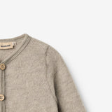 Wheat Wool Wool Fleece Cardigan Kari Sweatshirt 3204 khaki melange