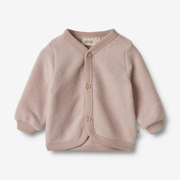 Wheat Wool Wool Fleece Cardigan Kari Sweatshirt 1135 dry rose