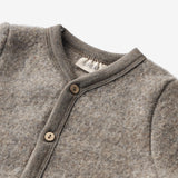 Wheat Wool Wool Fleece Cardigan Kari Sweatshirts 3015 brown melange