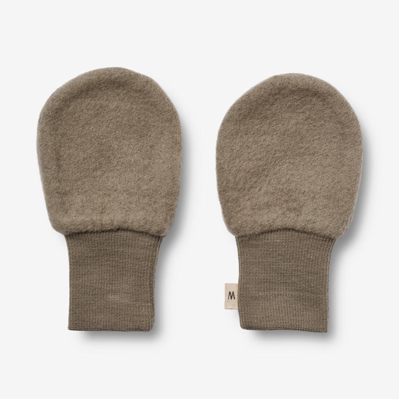 Wheat Wool Wool Fleece Mittens | Baby Acc 0099 grey stone