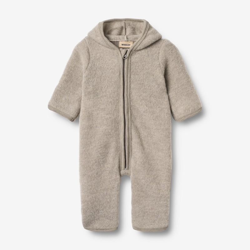 Wheat Wool Wool Fleece Suit Ata Jumpsuit 3204 khaki melange